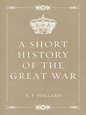 cover image of A Short History of the Great War